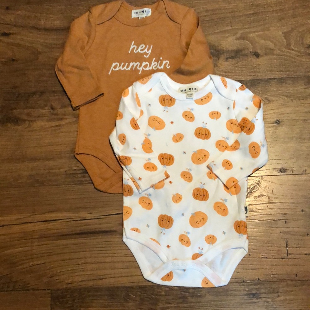 NWOT Pumpkin Onesies